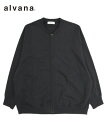 alvana アルヴァナ メンズ カーディガン SPROUT ZIP DRY CARDIGAN フェードブラック ALV-00107 トップス シンプル スウェ...