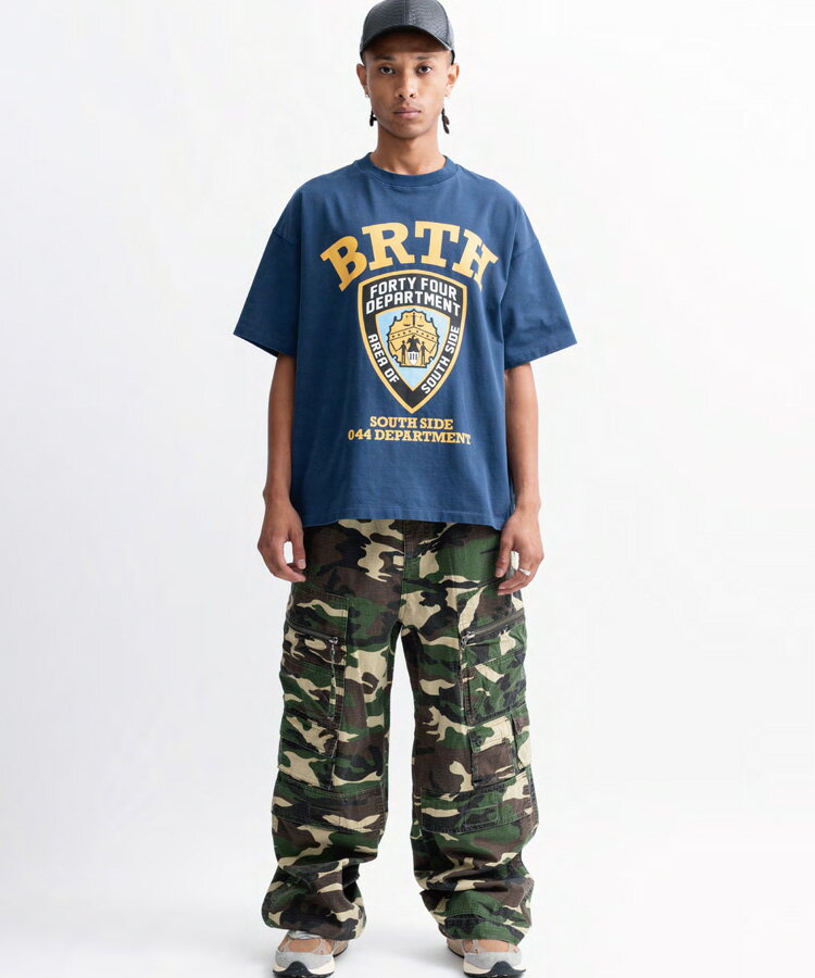 BREATH ブレス メンズ パンツ SUICIDE CAMO CARGO PANTS ウッドランドカモ BR25SS-P1006 BADHOP バッドホップ ボトムス カーゴパンツ ミリタリー ヒップホップ レディース ユニセックス