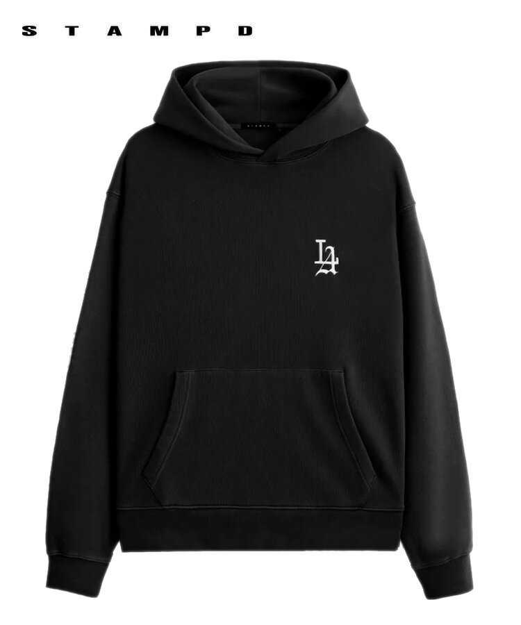 STAMPD スタンプド メンズ パーカー LA 001 CORE HOODIE ブラック SLA-M3891HD トップス プルオーバー フーディー 刺繍 ロ...