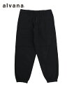 alvana アルヴァナ メンズ パンツ NATURAL TWILL CHRIS PANTS インクブラック ALV-90109 ドローストリングパンツ シンプ...