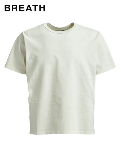 BREATH ブレス メンズ Tシャツ NEWRICH SLIM CROPPED TEE クリーム BR25SS-C5012 BADHOP バッドホップ トップス 半袖 スリム クロップド ヒップホップ レディース ユニセックス BREATH ブレス メンズ Tシャツ NEWRICH SLIM CROPPED TEE クリーム BR25SS-C5012 BADHOP バッドホップ トップス 半袖 スリム クロップド ヒップホップ レディース ユニセックス