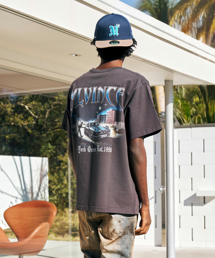 MLVINCE メルヴィンス メンズ キャップ NEW ERA 59FIFTY AUTHENTIC LOGO CAP ブルー NEA45BL ニューエラ ベースボールキャップ ロゴ 刺繍 ニューエラキャップ クラシック ユニセックス レディース