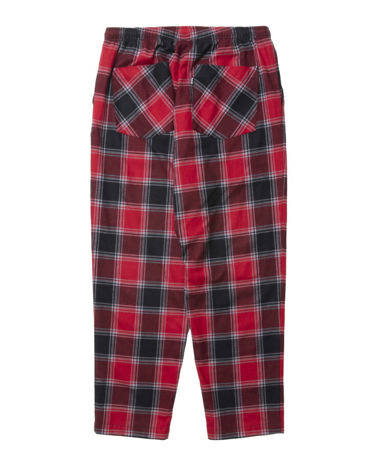 ROTTWEILER ロットワイラー メンズ パンツ R9 NEL CHECK PANTS レッド RW25S0312 ボトムス チェックパンツ テーパードパンツ アメカジ ロック ストリート