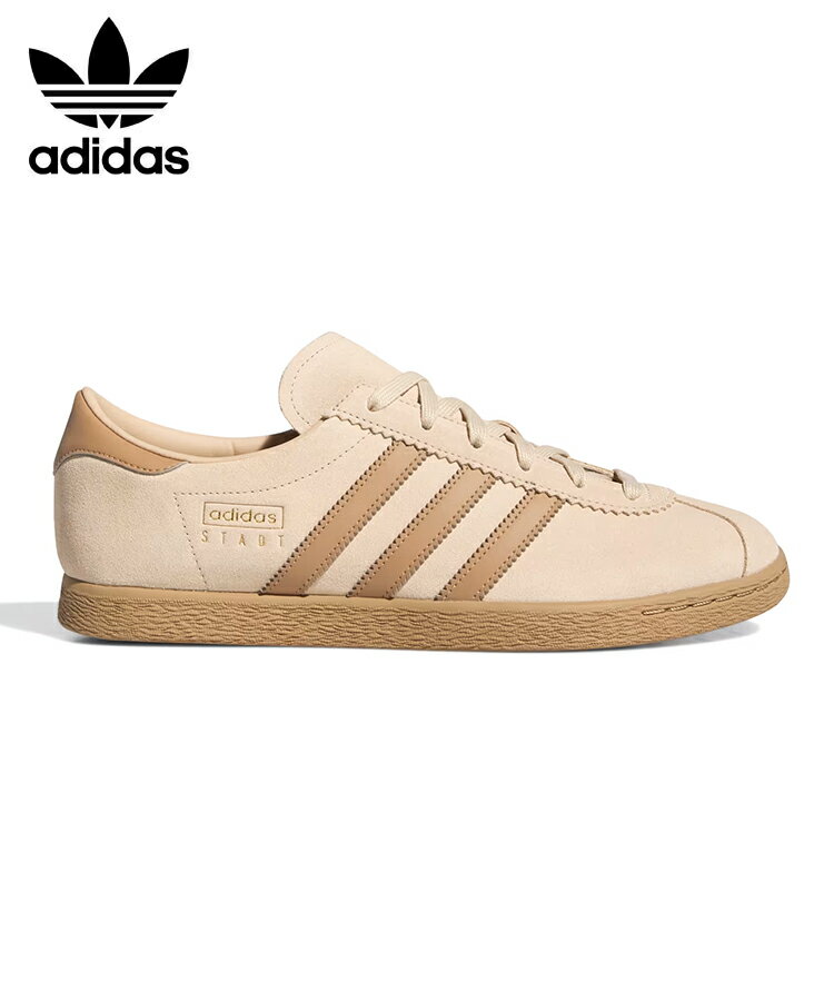 アディダス adidas シュタット STADT JI1886 スニーカー レディース マジックベージュ シューズ ローカット レザー 合皮 新作 国内正規品 25SS 靴 くつ ウィメンズ ユニセックスのサムネイル