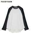 FACETASM ファセッタズム Tシャツ メンズ LAYERD LONG TEE ホワイト スモークネイビー JOO-TEE-U01 トップス ロンT レイヤ...