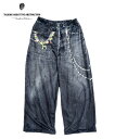 TALKING ABOUT THE ABSTRACTION トーキング アバウト ジ アブストラクション メンズ パンツ FLEECE DENIM PRINT ...