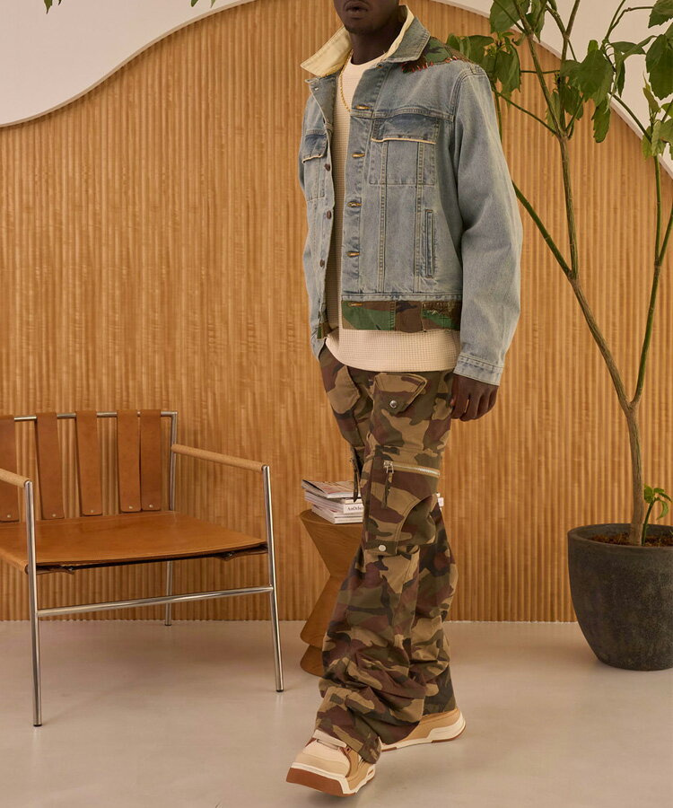 MLVINCE メルヴィンス メンズ パンツ NYLON HOLSTER CARGO PANTS カモ NHC19CA ボトムス カーゴパンツ ミリタリー フラップポケット ジップ ストリート ユニセックス レディース