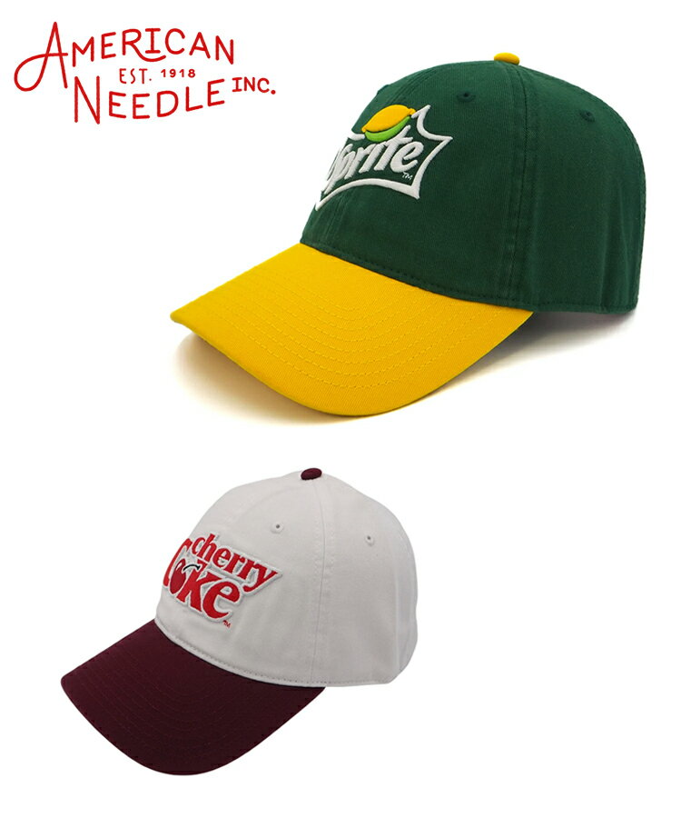 AMERICAN NEEDLE アメリカンニードル キャップ BALLPARK グリーン ホワイト SMU674A 4615 4626 Sprite Cherry Coke ベースボールキャップ 2カラー メンズ レディース ユニセックス ブランド サイズ 調整 アジャスター カーブドバイザー