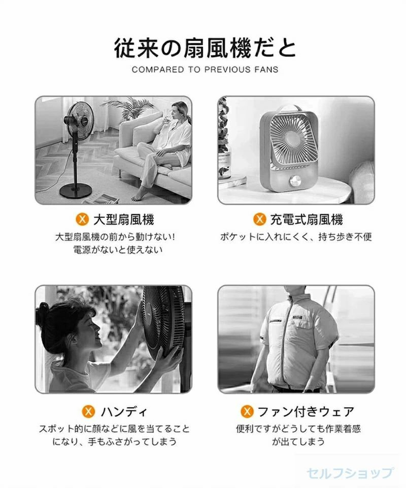 腰かけ 小型 ポータブル 腰掛 扇風機 腰掛けファン 防水防塵 耐衝撃 通学 通勤 USB...