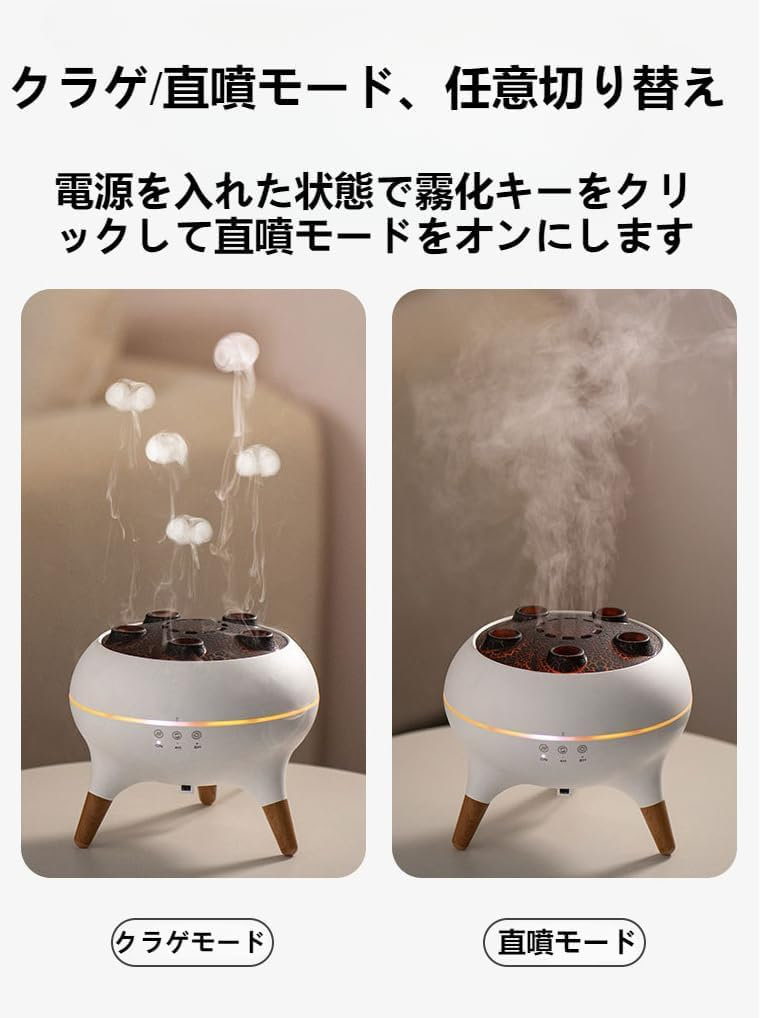 どんすずのアロマオイル エコ 乾燥 花粉 寝室 省エネ コンパクト かわいい ウィルス対策 保湿 子供部屋 オフィス 節電 強力加湿｜アングル2