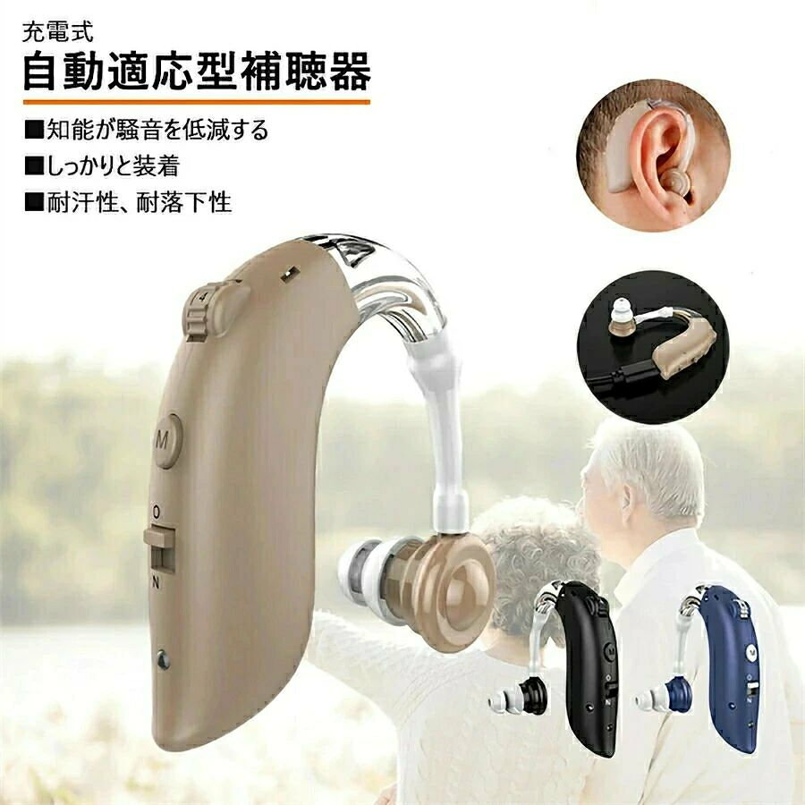コンパクト 小型 充電式 敬老の日 おじいちゃん 左右両耳用 ハウ おばあちゃん 耳...