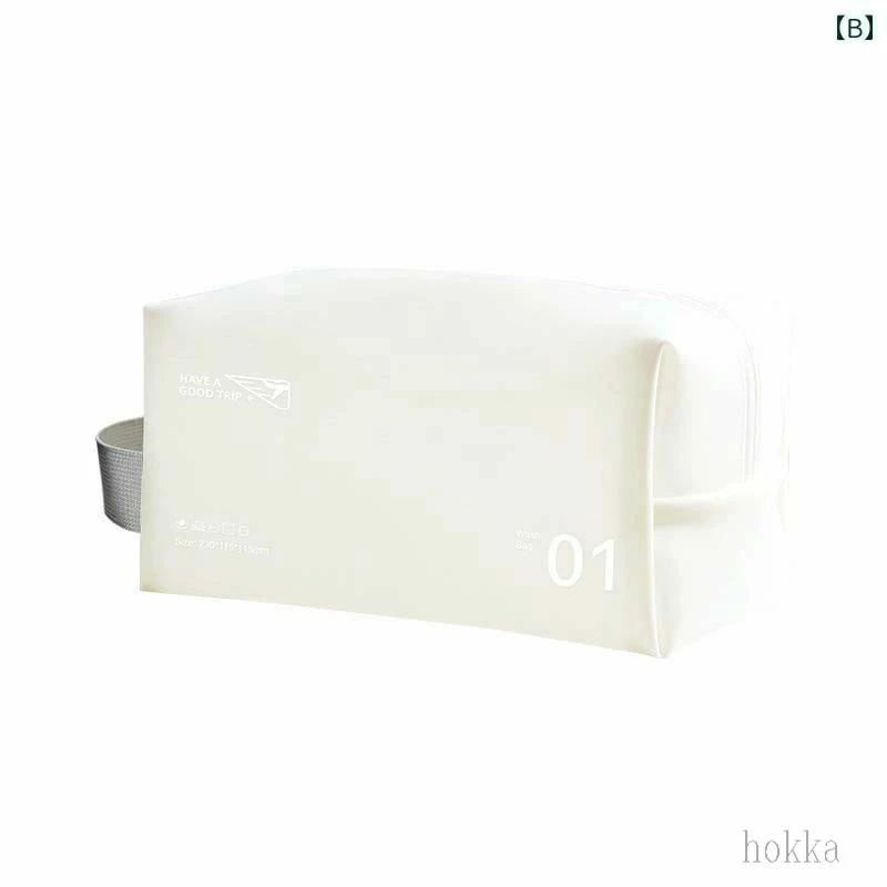 メンズ ホワイト 化粧品 ポーチ パッキング ミニ 旅行 防水 収納 イエロー 出張 ポータブル donsuzu-10026790 どんすず サンプル画像3