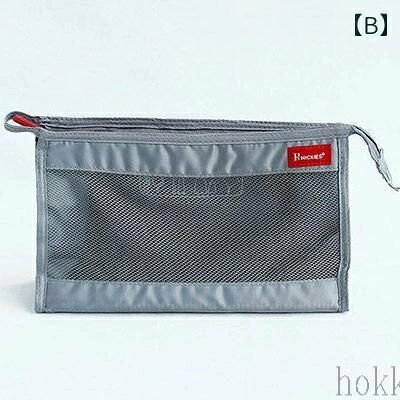 メッシュ レディース 旅行 レッド メンズ 収納 ポータブル トラベルポーチ パッキング グレー 化粧品 バッグ donsuzu-10026807 どんすず サンプル画像3