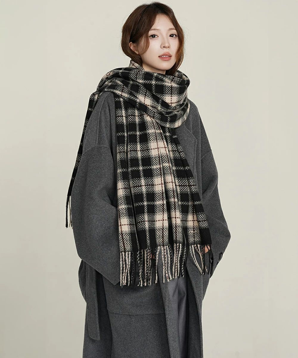 ふんわり ロング ショール 大人可愛い 秋冬レディース 防寒保温 フリンジ ストール ボリューム 暖かい