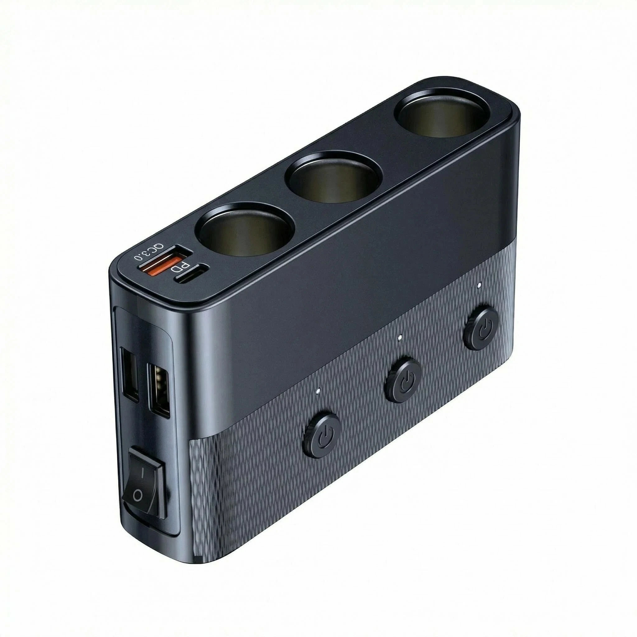 どんすずの連増設 急速充電 3 車対応 シガーソケット QC3.0｜アングル2