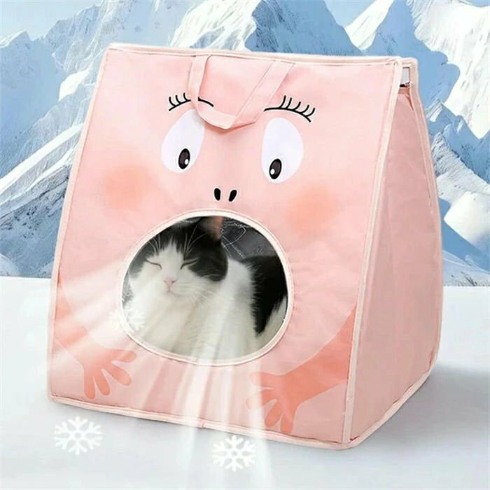 ペットハウス 冷房 夏 ひんやり エアコンルーム 猫犬ハウス 冷感 折りたたみ収納 暑さ対策 ペットベッド 夏用 冷却ハウス 保冷 ペットベ