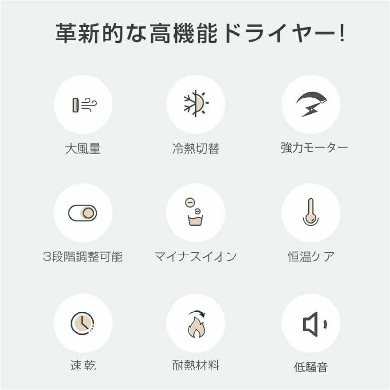 美容師 軽量 男女兼用 3段階調節 おすすめ 美容家電 ツヤ髪 ヘアケア 美髪 恒温保...