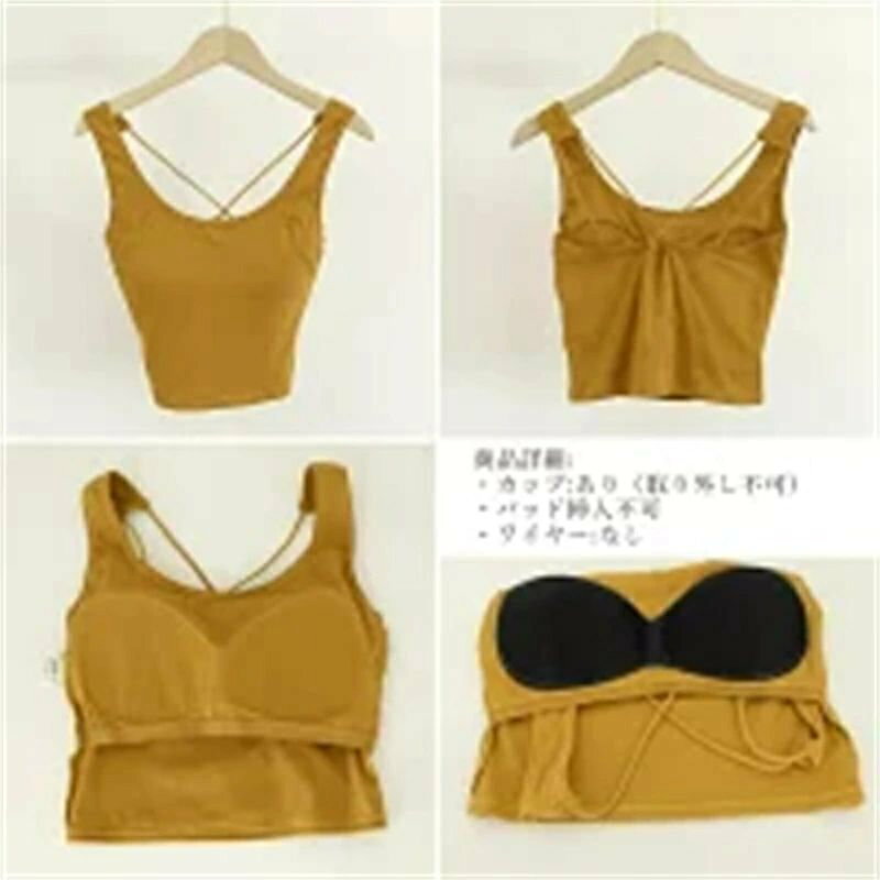 どんすずのブラタンク レディース 見せる下着 キャミソール Uネック 幅広ストラップ 盛れるインナートップ｜アングル2