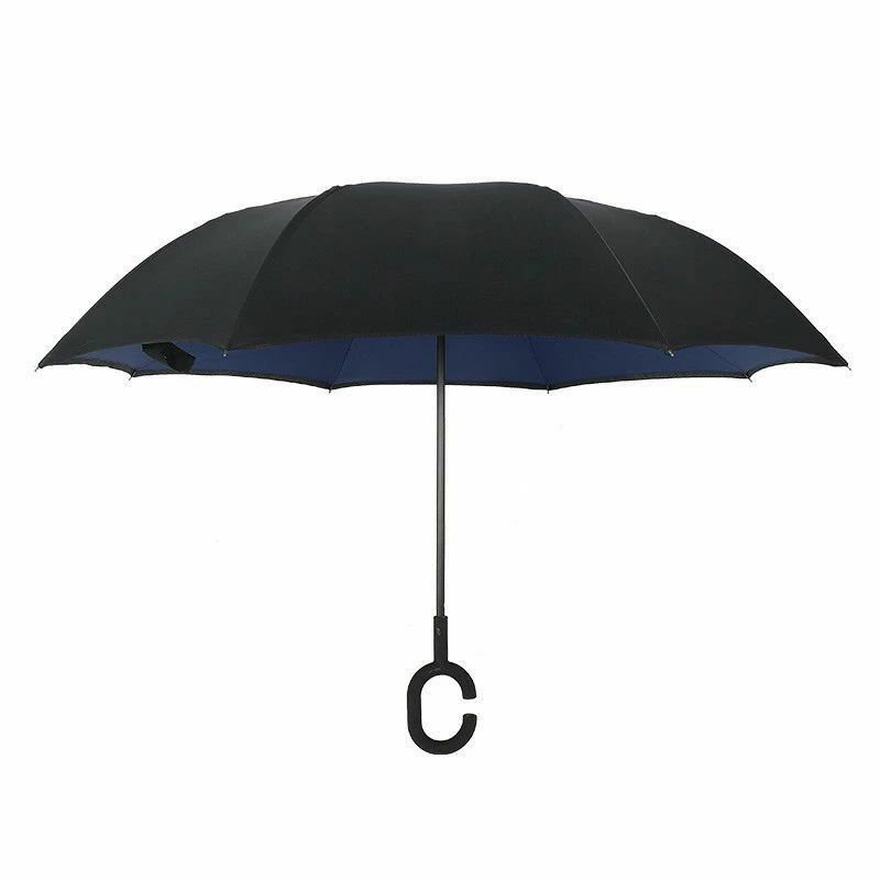 逆さ傘 C型ハンドル 乗り降り便利 遮光 C型手元 シンプル UPF50+ 晴雨兼用 逆傘 8本骨 濡れない 自立傘 さかさま傘 梅雨対策 UVカット 遮熱 耐風 雨傘 男女兼用 撥水 通勤 手動開閉 日傘 長傘 グラスファイバー 大きい 車用 車用 さかさにたたむ傘