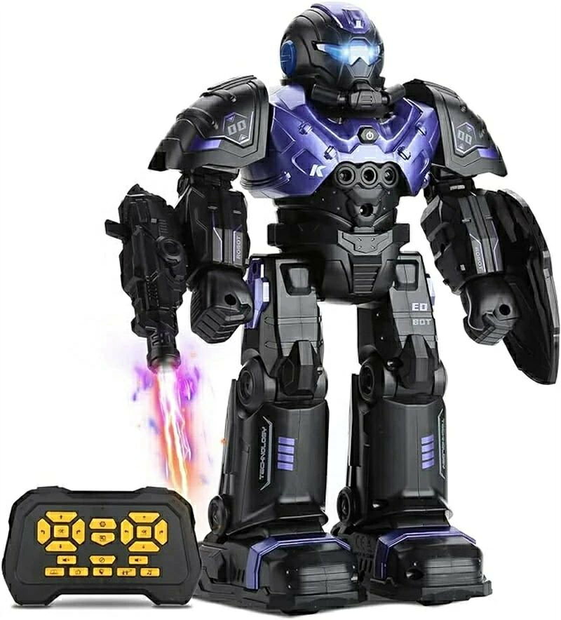 RCロボットおもちゃ 子供用 3 4 5 6 7 8 スマートプログラマブルロボット ジェスチャーセンシング付き リモートコントロールロボット 男の子 女の子 年齢 3 4 5 6 7 8-12 充電式