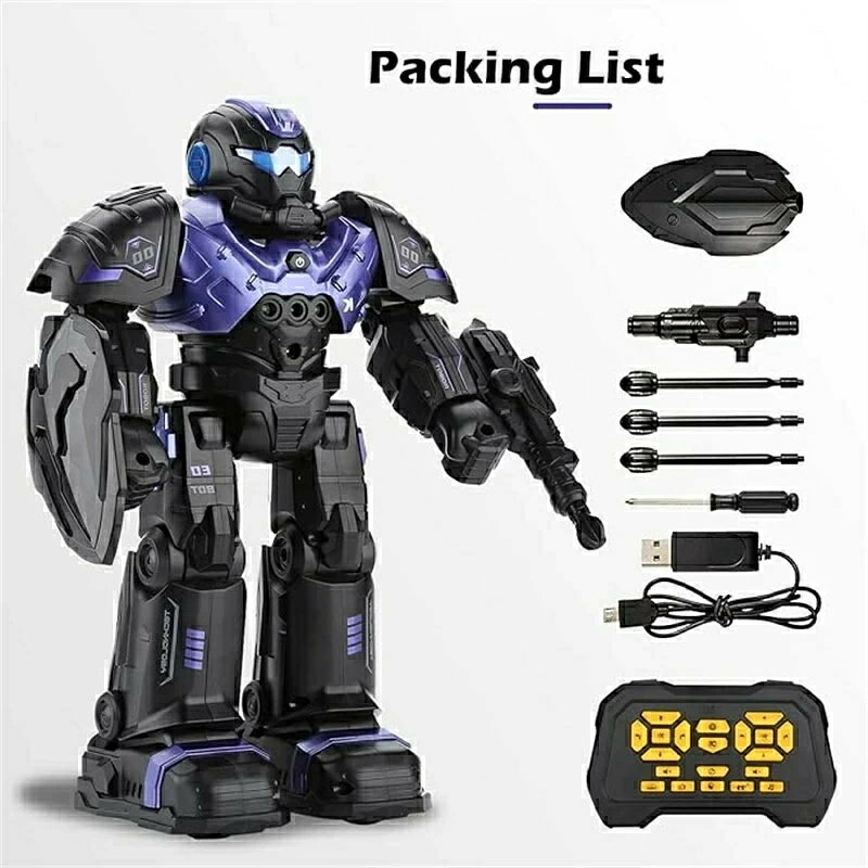 どんすずのRCロボットおもちゃ 子供用 3 4 5 6 7 8 スマートプログラマブルロボット ジェスチャーセンシング付き リモートコントロールロボット 男の子 女の子 年齢 3 4 5 6 7 8-12 充電式｜アングル3