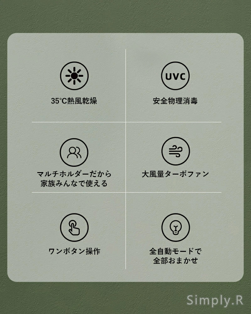 歯ブラシ除菌機 UV除菌 カビ防止 除菌ケース 静音 UBS充電式 壁掛け式 カミソリ対...