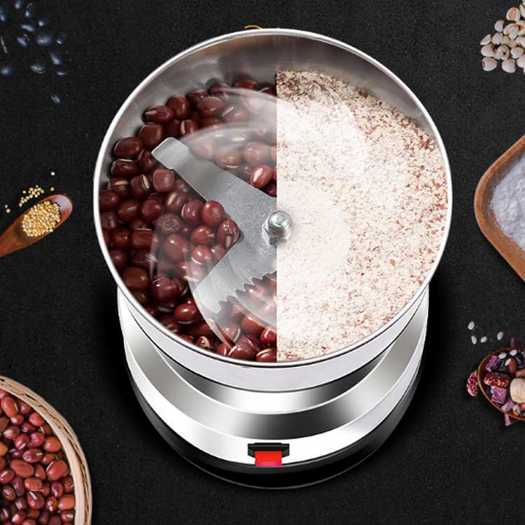 どんすずの電動製粉機 製粉機 製粉器 家庭用200g 電動 ミルミキサー コーヒーミル ミルメーカー ステンレス 電動ミル グラインダー 小型 軽量 微粉末 米粉高速乾燥製粉器 家庭用 業務用 粉砕機 ミルミキサー お手入れ簡単｜アングル3