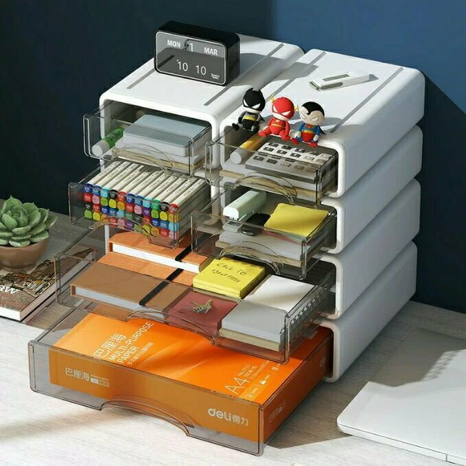 引き出し 卓上 収納 ケース 引き出し レターケース 文房具収納 書類ケース 化粧品 ...