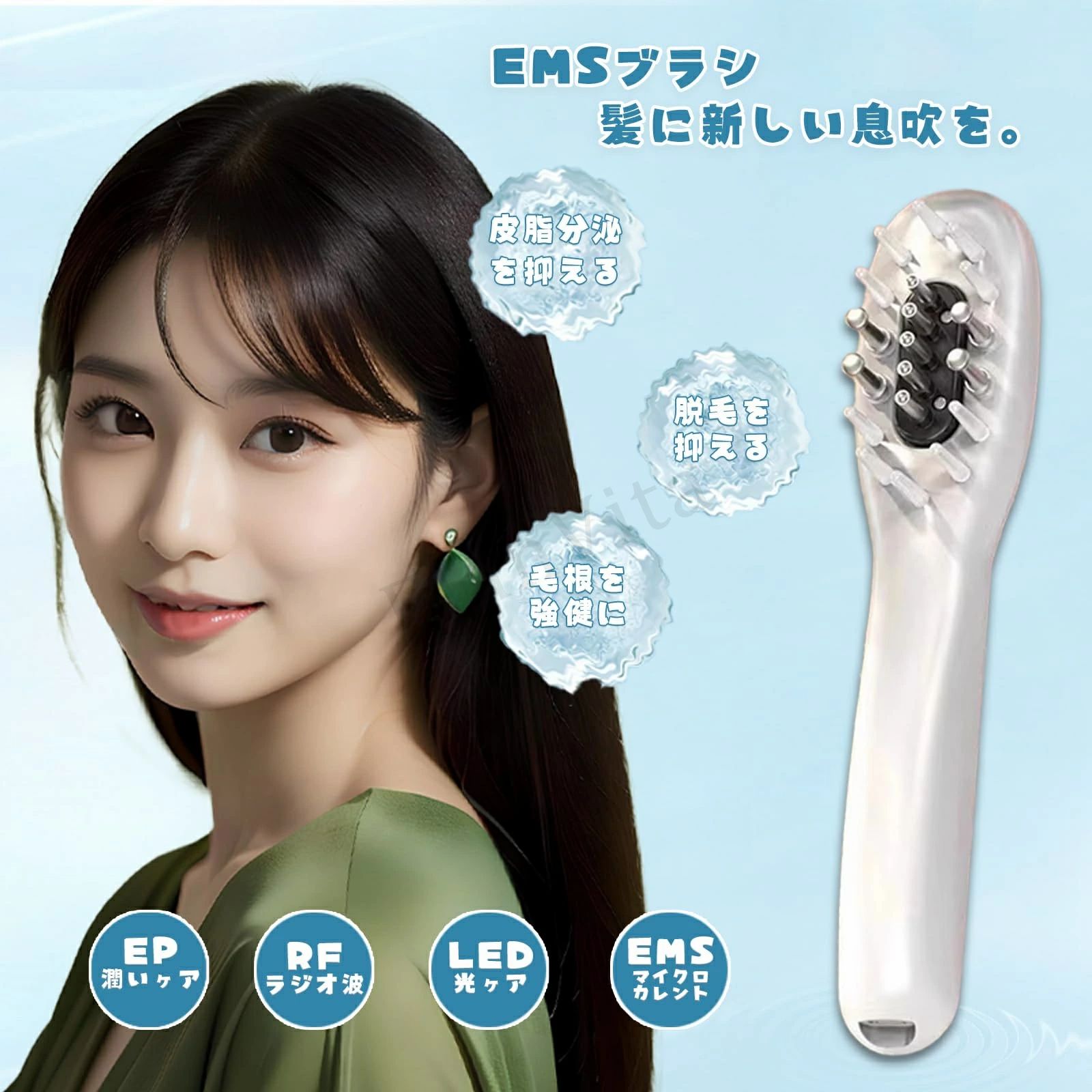 電動ブラシ 電動頭皮ブラシ 電気ブラシ ヘッドスパ スカルプケアブラシ 頭皮ケアブ...