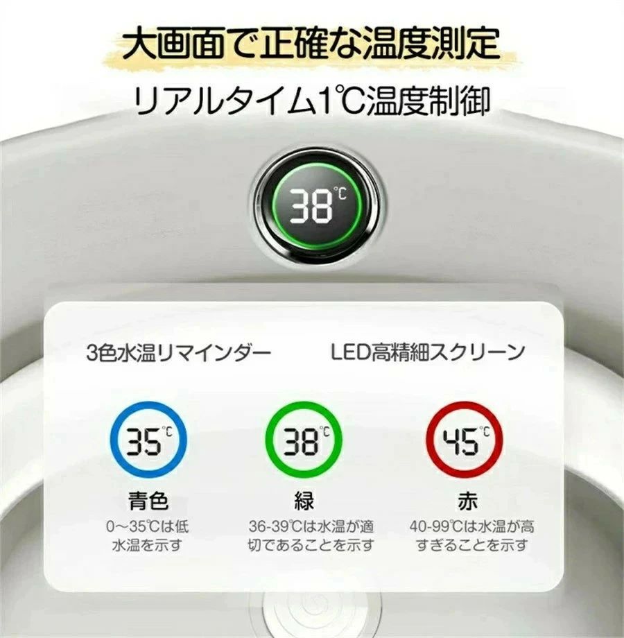 どんすずのベビー用風呂 折りたたみ 子供用風呂 赤ちゃん用 0〜2歳 温度計付き 改良版スポンジバスネット付き 収納容易 滑り止め設計 ベビー用 赤ちゃん用 キッズ お風呂 安心感 ベビーバスネット お風呂サポート ベビー用浴槽 ベビー用品 家庭用｜アングル2