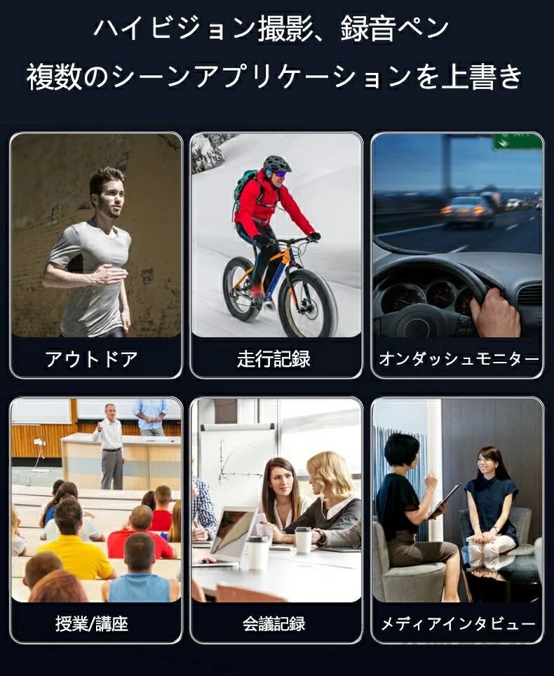 アクションカメラ ヘルメット 小型 バイク用 多機能 ミニアクションカメラ ビデオ...