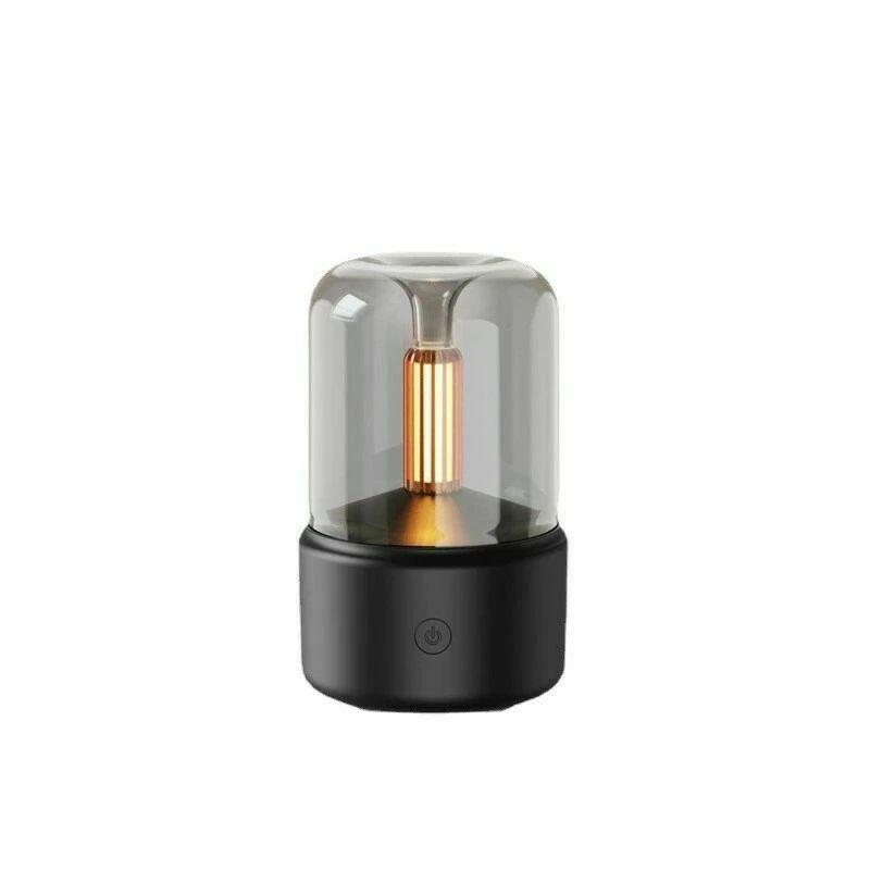 小型 アロマ加湿器 卓上 大容量 タワー型 加湿器 コンパクト LEDライト付き おしゃ...