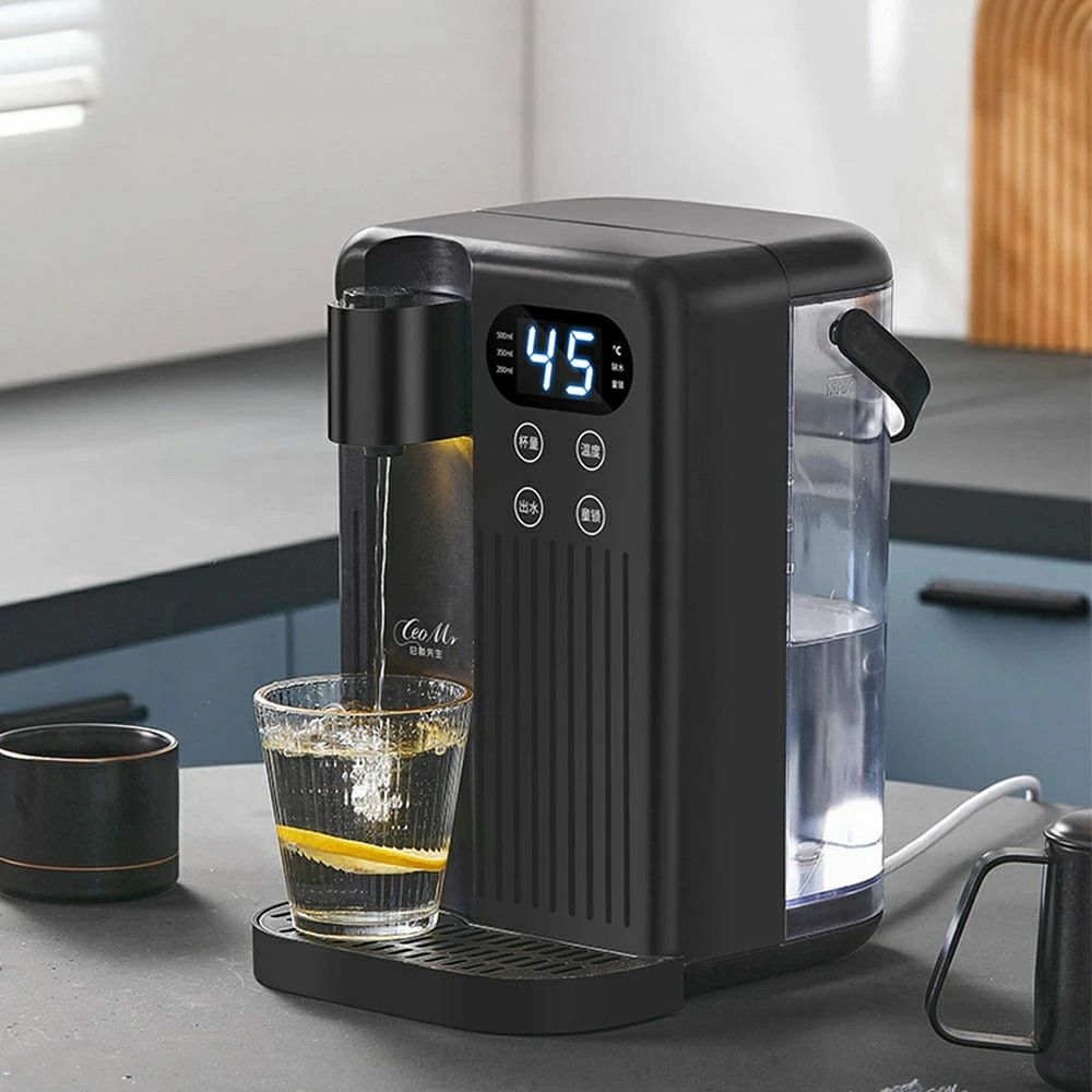 どんすずの1点10%OFFクーポン！★ウォーターサーバー 浄水器 3L 家庭用卓上型 コンパク 12段階温度調整 急速加熱 浄水機能 温水 2024 ウォーターディスペンサー 電気ケトル ウォーター サーバー 電気ポット 瞬間湯沸かしサーバー【節電対策】デジタル表示 省エネ 空焚き防止 会社｜アングル3