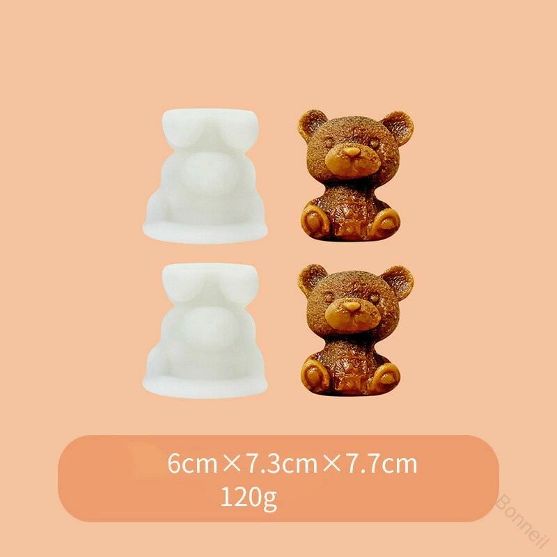 クマ型 シリコンモールド 製氷皿 熊 動物 製氷器 大きい氷 2個セット 可愛い アイストレー 取出し簡単 モールド アイスメーカー コーヒーデコレーション シリコン 製氷トレー 製氷 製氷