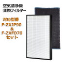 合計2枚セット F-ZXJP90 F-ZXFD70 空気清浄機交換用フィルター 集塵フィルター 加湿空気清浄機用交換フィルター PANASONIC(パナソニック)互換 非純正