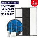 【レビュー特典あり】加湿空気清浄機用 FZ-E75DF 脱臭フィルター、 FZ-E75HF 集じんフィルター 、FZ-AX80MF 加湿フィルター (枠付き) 、FZ-AG01k1 イオンカートリッジ、銀イオンペレット　5点セット　互換品 ★