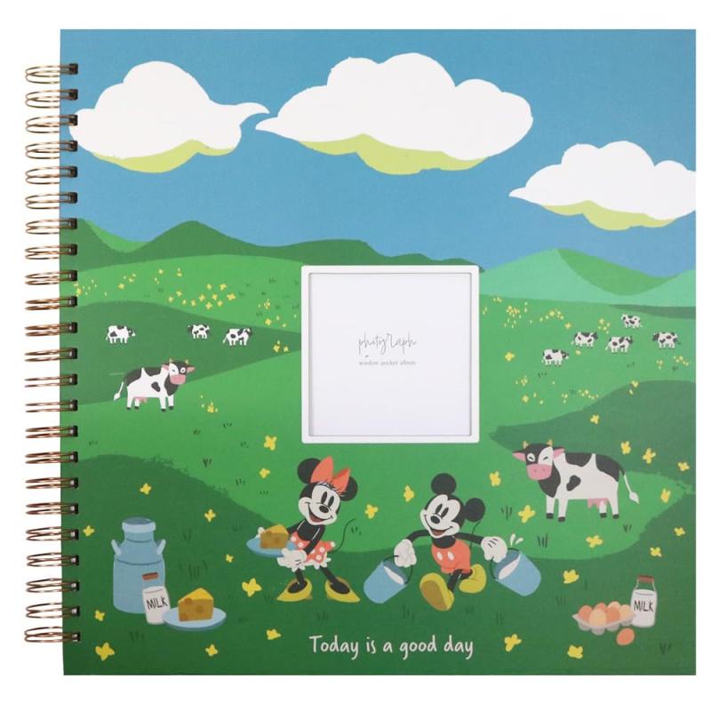 【WEB品】ナカバヤシ ディズニー 窓抜き L判写真対応 リング式アルバム WORA-L-252-DY1 ミッキー&amp;..