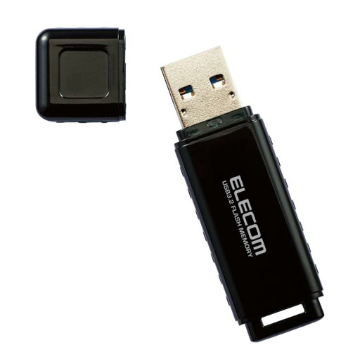 エレコム USBメモリ 128GB USB3.2(Gen1)/USB3.1(Gen1)/USB3.0/USB2.0 キャップ式 ブラック MF-HSU3128GBK/E エレコム USBメモリ 128GB USB3.2(Gen1)/USB3.1(Gen1)/USB3.0/USB2.0 キャップ式 ブラック MF-HSU3128GBK/E