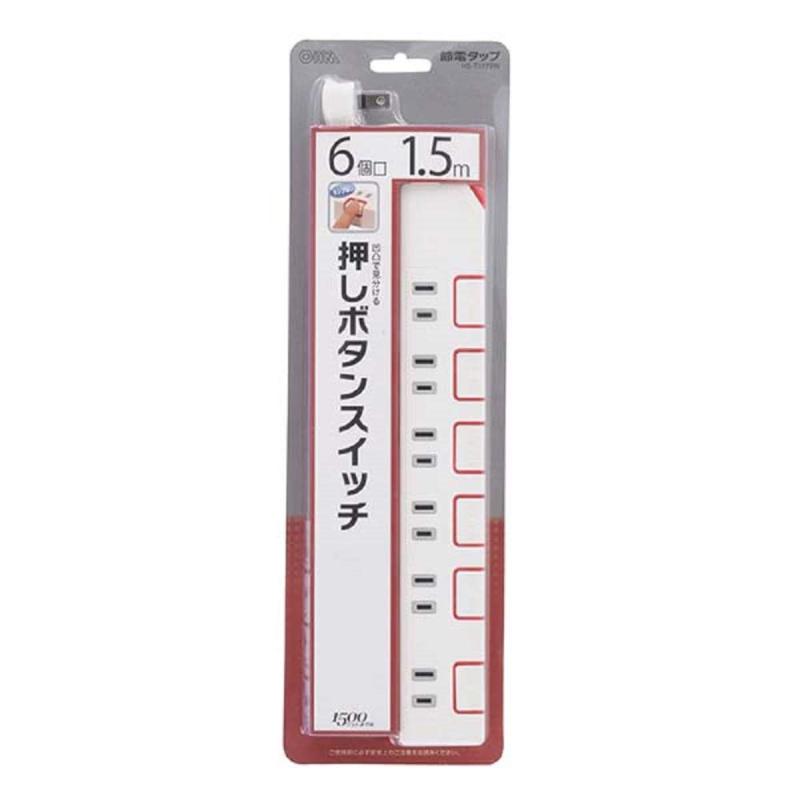 6口1．5mタップPUSHSW