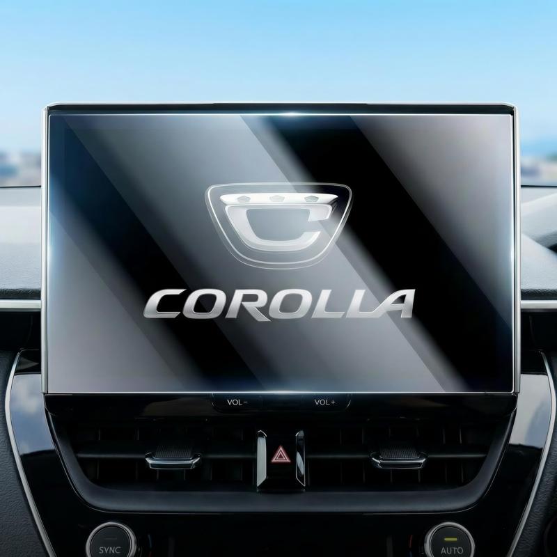 WEIPIN 2025 トヨタ カローラクロス ナビ ガラス フィルム 傷防止 低反射 高感度タッチ 新型 カローラ ..