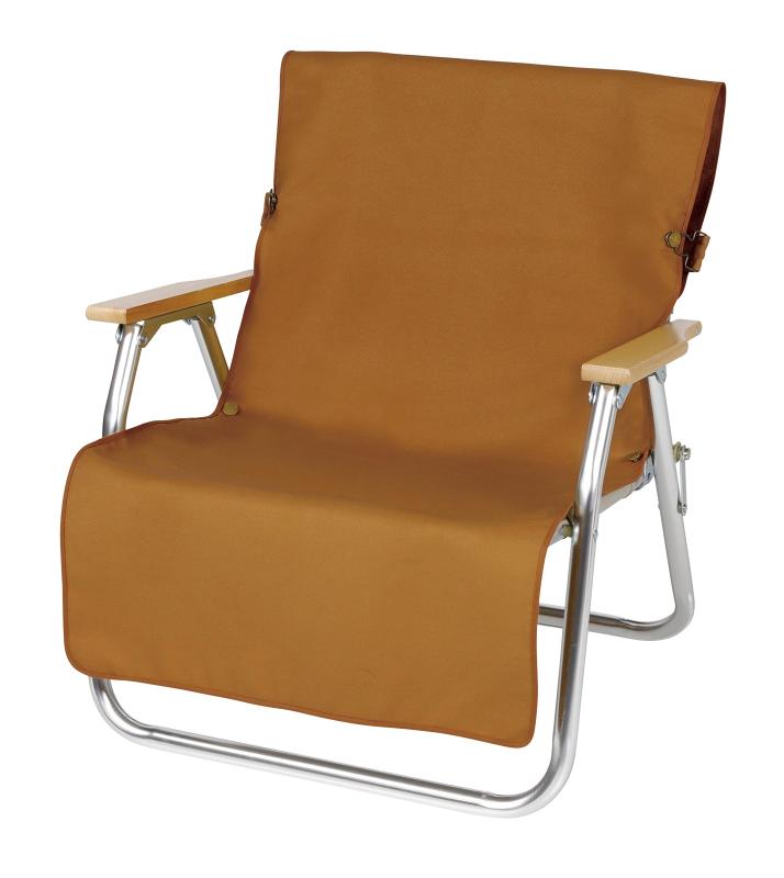 キャプテンスタッグ(CAPTAIN STAG) チェア カバー チェア用カバー 難燃生地 背面ポケット付き ブラウンダック FIRE PROOF UP-2687