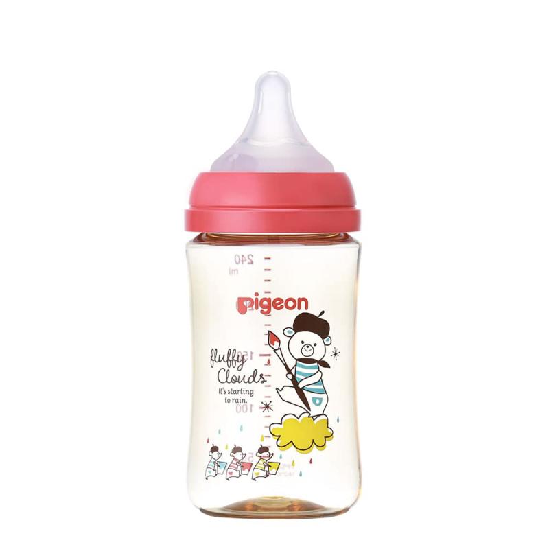PIGEON ピジョン 母乳実感 哺乳びん 240ml 3ヵ月頃~ 上質なプラスチック Bear ベアー 医療機関にも採用 軽くて割れにくい