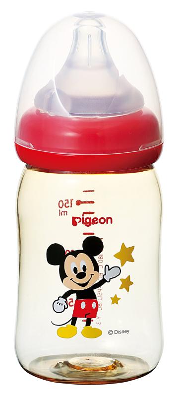 【プラスチック製 160ml】 ピジョン Pigeon 母乳実感 哺乳びん ミッキー柄 0ヵ月から おっぱい育児を確..