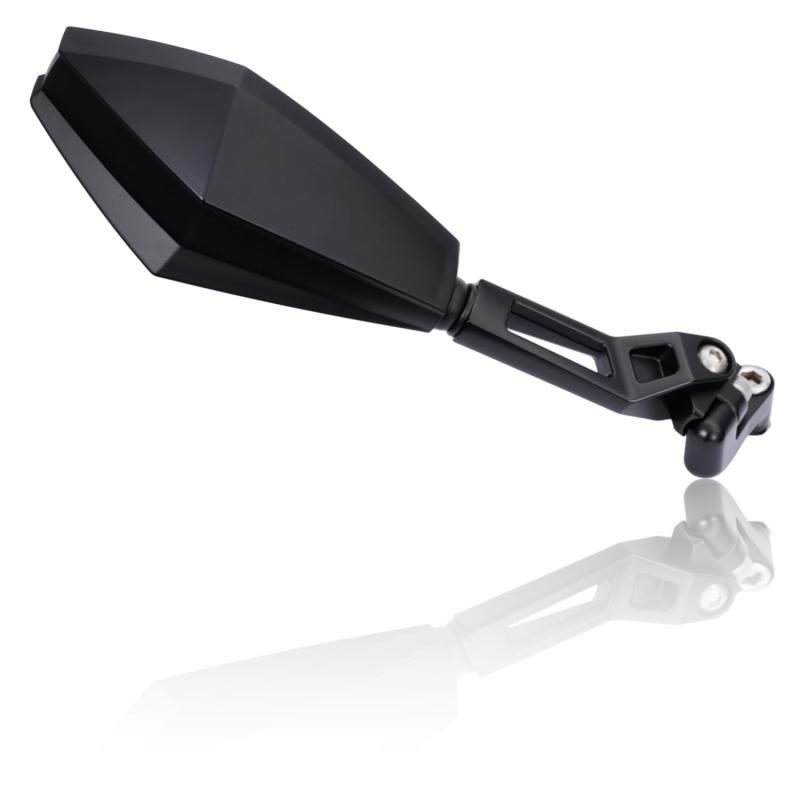 デイトナ(Daytona) バイク ミラー 10mm 正ネジ/逆ネジ 軽量 広角 新保安基準適合 ハイビジミラー ローマウント エッジ ショート 右専用..