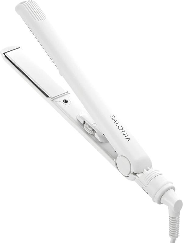 Rakuten - SALONIA サロニア ストレートアイロン ヘアアイロン 24mm SL-004SAW ホワイト