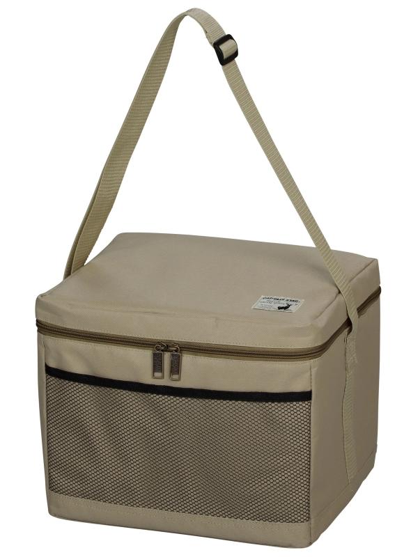 キャプテンスタッグ(CAPTAIN STAG) 保冷バッグ ソフト クーラーバッグ 折り畳み収納可能 中敷付き 15L カーキ UE-627使用サイズ:(約)幅310×奥行270×高さ260mm製品重量:(約)550g容量:(約)15L材質:本体生地/ポリエステル600デニール、内生地/PEVA(防菌加工)、断熱材/発泡ポリエチレンフォーム、中敷/PEVA・発泡ポリウレタン・ポリエチレン、原産国:中国特徴:従来品より保冷力UP構造・防菌加工生地使用・中敷付き・前面/内側メッシュポケット付き・コンパクト収納
