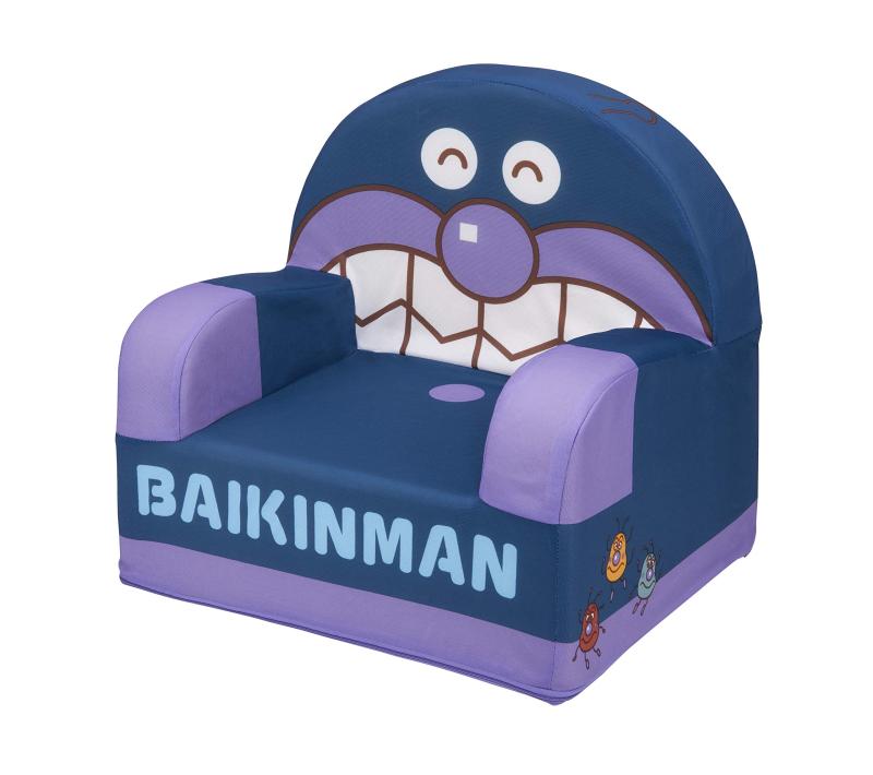 セガフェイブ (SEGA FAVE) アンパンマン やわらかキッズソファー ばいきんまん本体サイズ :40×40×37cm(C)やなせたかし/フレーベル館・TMS・NTV対象年齢 :3から6才軽くてやわらかい、一人掛けのキッズソファー。お子...