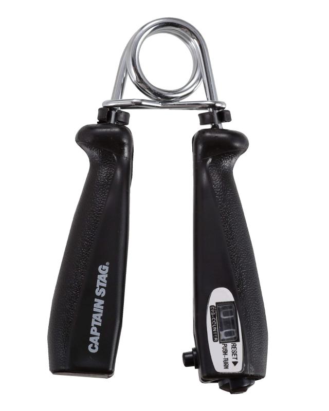 キャプテンスタッグ(CAPTAIN STAG) 筋トレ 握力強化 握力トレーニング ハンドグリップ カウンター付き 15kg ブラック/レッド Vit Fit UR-815 約145×86×25mm