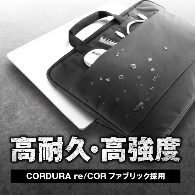 エレコム パソコンケース リサイクル素材 取っ手付き 手提げ 撥水 防汚 CORDURA 14.0インチ 【MacBook Air MacBook Pro Surface 】 ブラック BM-IBLW14NBK