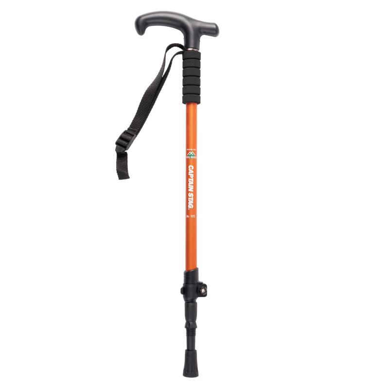 キャプテンスタッグ(CAPTAIN STAG) トレッキングポール トレッキングステッキ 3段 type2 レバー＆ピン..